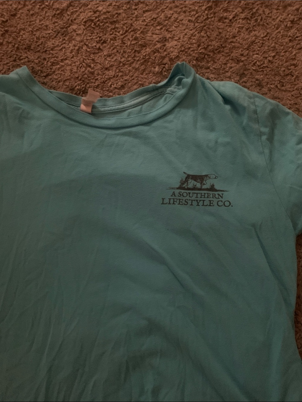 Bella Canvas Aqua Short-Sleeve Tee with Small Chest Logo